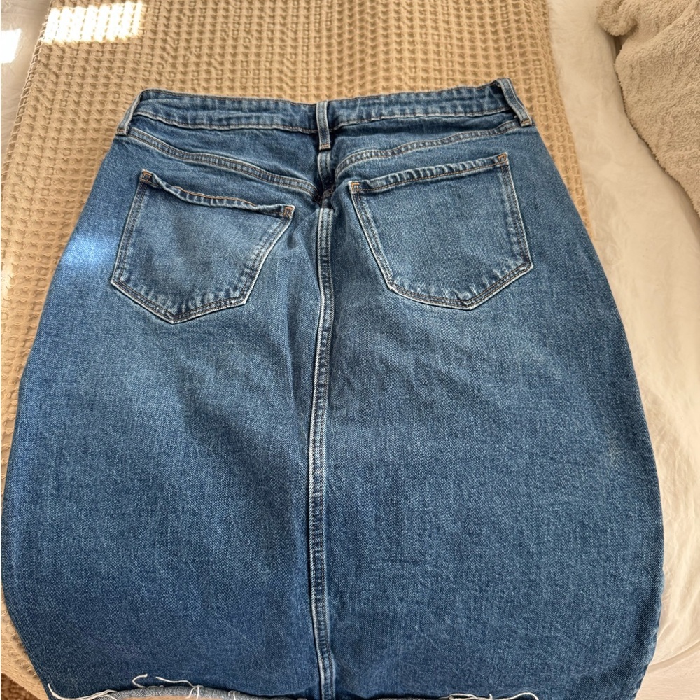 Old Navy Blue Denim Pencil Skirt